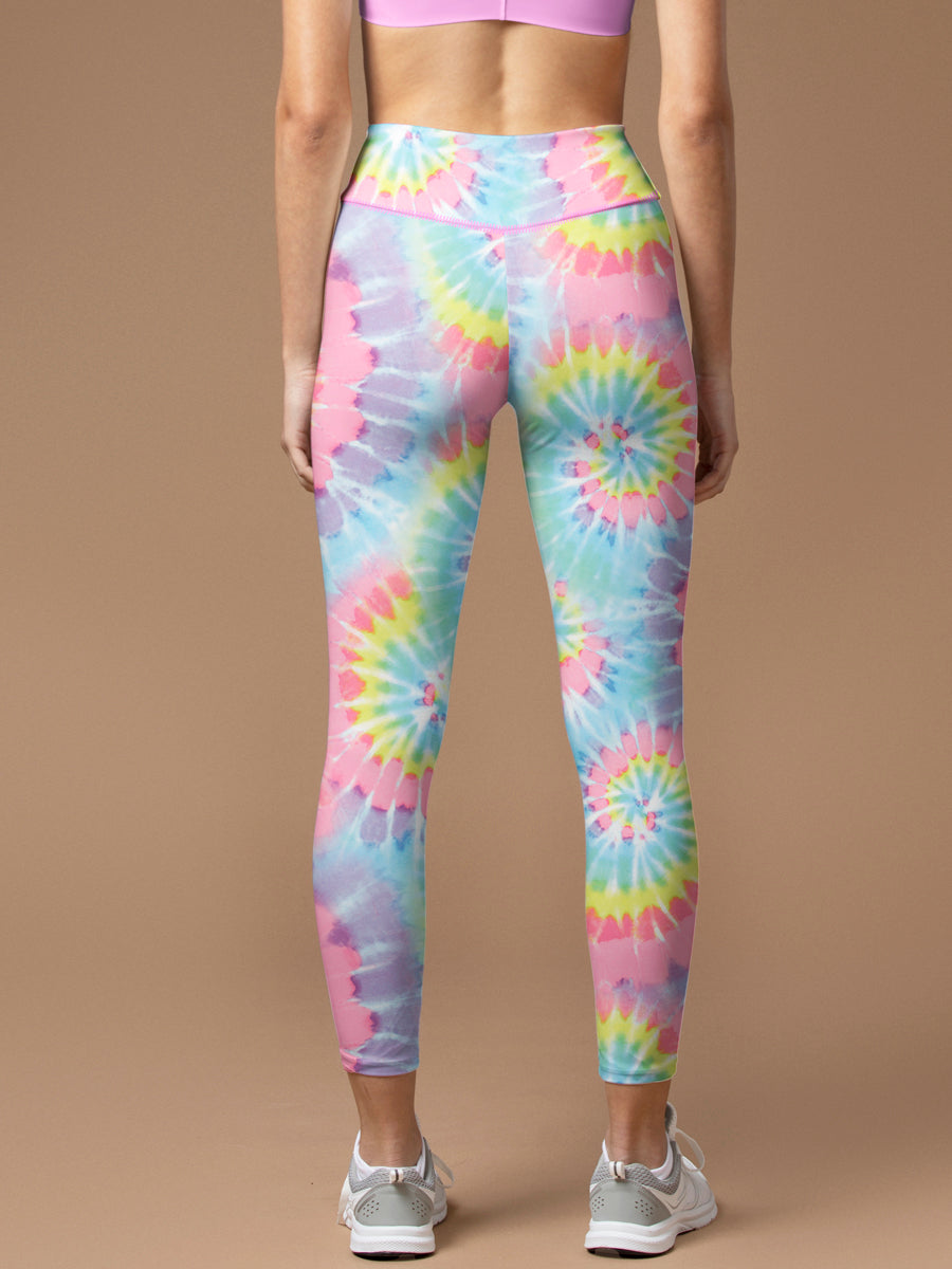 Tie dye colorful swirl leggings