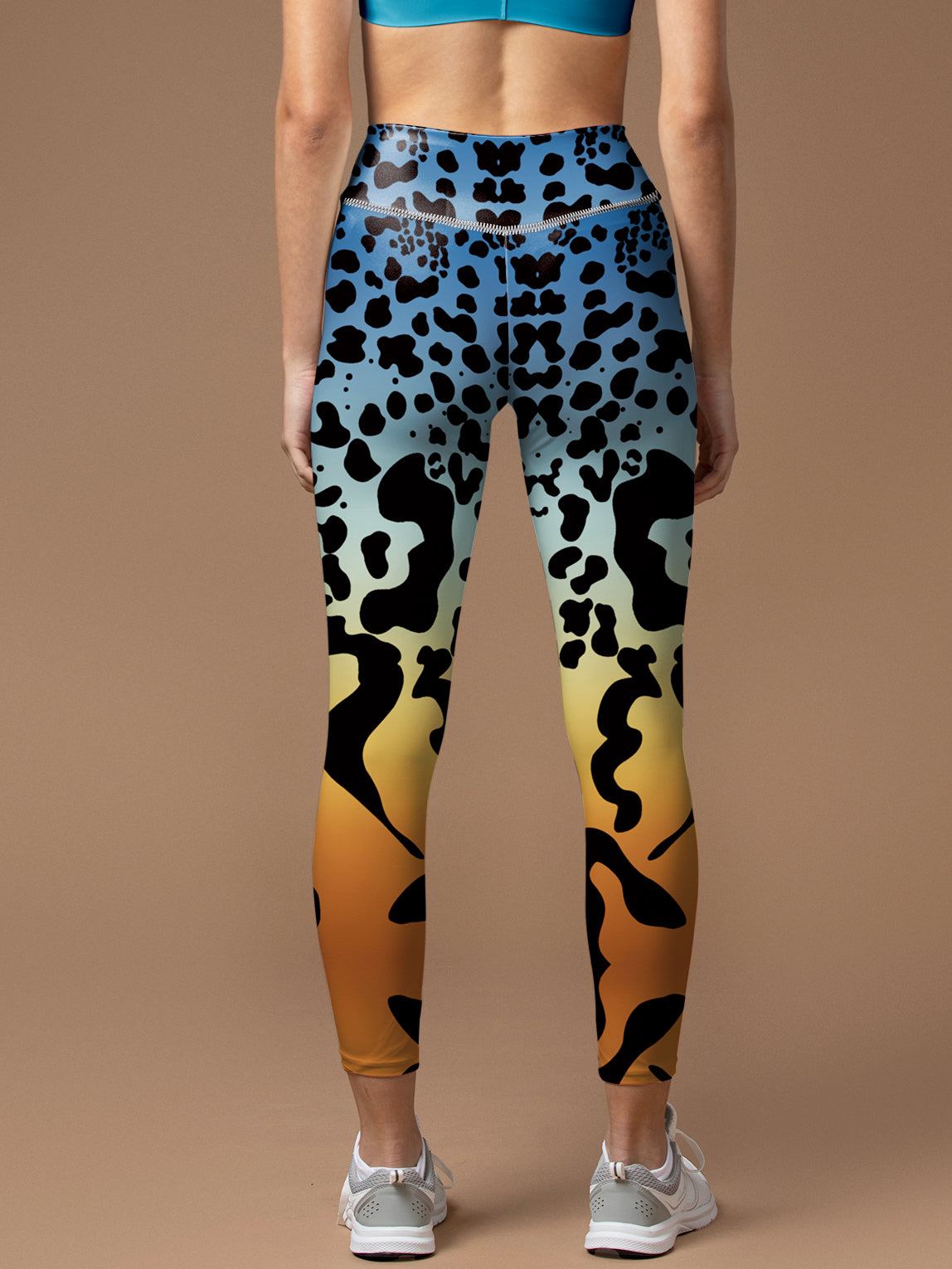 Animal natures leopard gradient leggings
