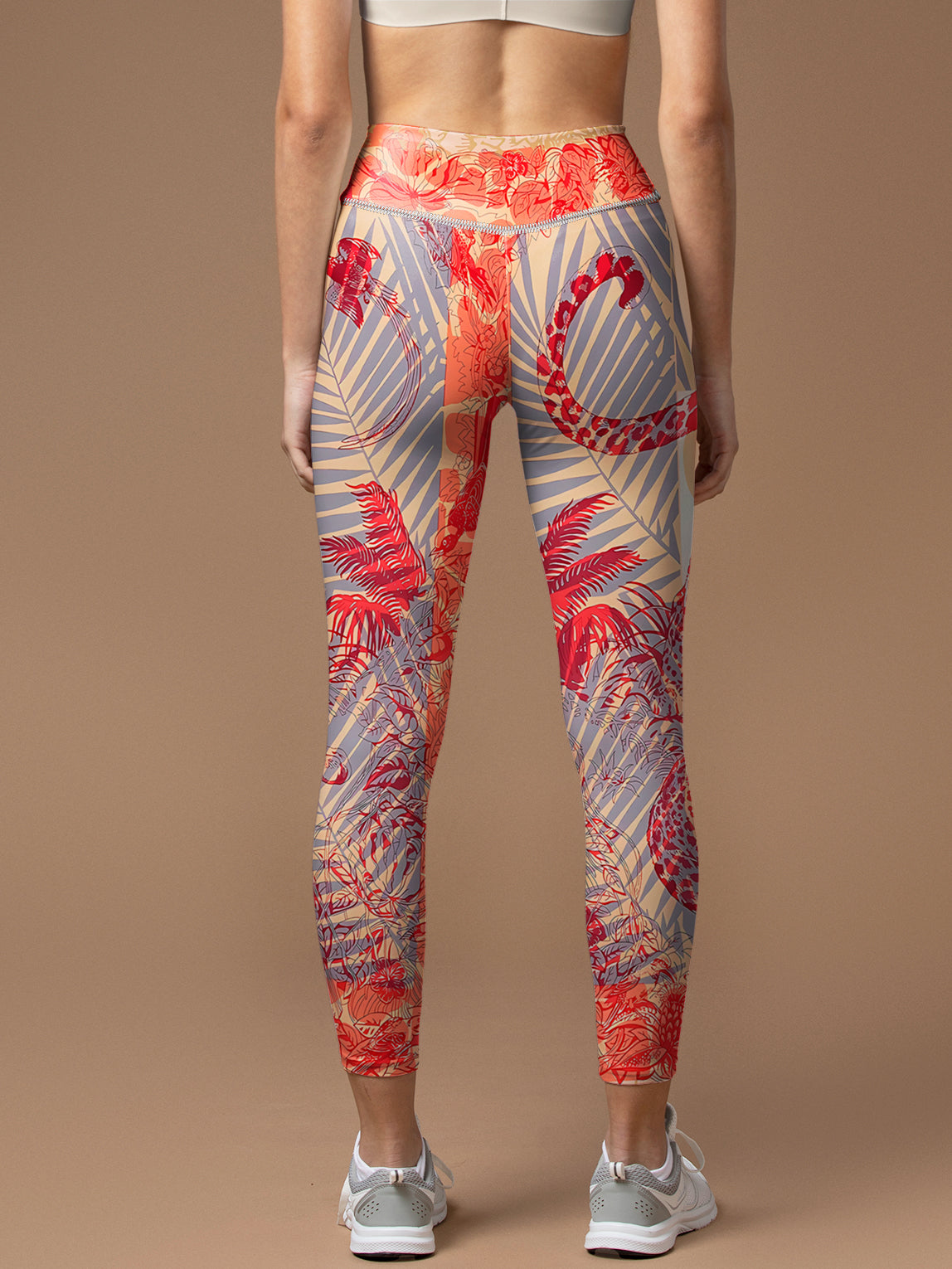 Animal jungle leopard print design yoga leggings