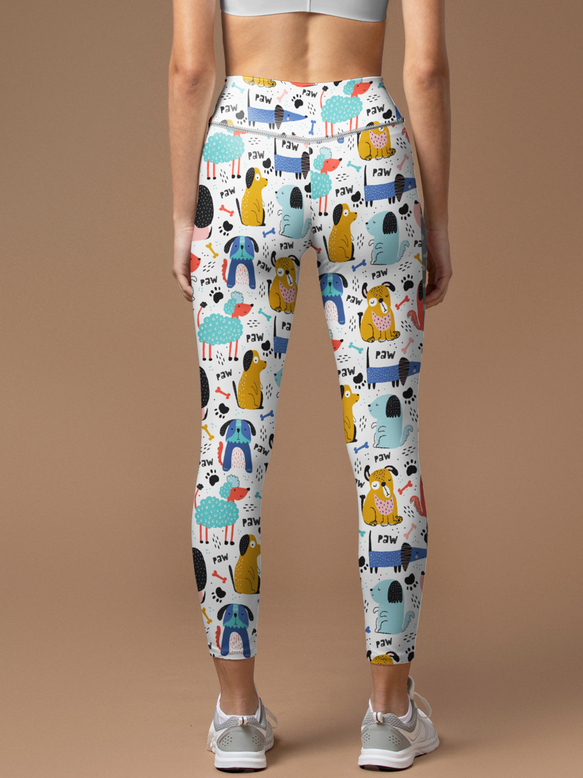 Animal cartoon dog sheep print leggings