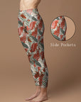 Wild animal feather colorful leggings