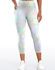 Colorful gilt water ripple liquid leggings