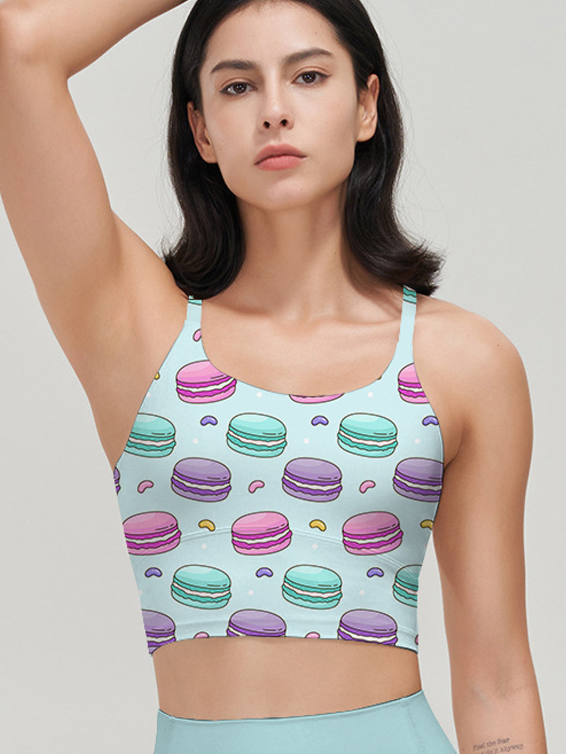 Candy macaron pastel color pattern tank tops