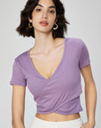 Basic modal ribbed nude yoga short sleeve