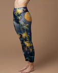 Flower osmanthus night light butterfly leggings