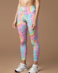 Tie dye colorful swirl leggings