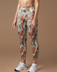 Wild animal feather colorful leggings